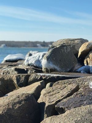Mattapoisett
Ned's Point rocks and shells with icy coating. Photo by Jennifer Shepley
