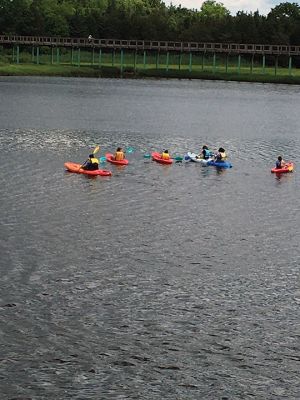 Kayaking
Youths attending the YMCA summer camp practice their kayaking skills. Photo by Marilou Newell
