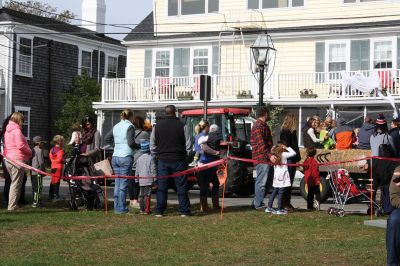 Family Fun Festival 
The Mattapoisett Lions Club held its first Family Fun Festival at Shipyard Park on Saturday, October 29, featuring some good old-fashioned fun and games. Over 400 people turned out for the event, which included hayrides through the village, a pumpkin patch, and games such as pin the nose on the pumpkin and the corn hole toss. Photos by Jean Perry
