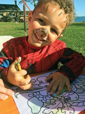 Family Fun Festival 
Families came out in record numbers to enjoy the 4th Annual Fall Free Family Fun Festival sponsored by the Mattapoisett’s Lion Club on October 19 held at Shipyard Park. Bruce Rocha of the club estimated attendance at over 400. Kids and adults alike enjoyed free face painting, bowling with pumpkins, a corn hole toss, snacks, hayrides to Ned’s Point and, yes, free pumpkins to take home. Photos by Marilou Newell and Sandra Frechette
