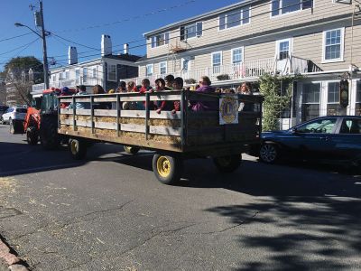 Family Fun Festival 
Families came out in record numbers to enjoy the 4th Annual Fall Free Family Fun Festival sponsored by the Mattapoisett’s Lion Club on October 19 held at Shipyard Park. Bruce Rocha of the club estimated attendance at over 400. Kids and adults alike enjoyed free face painting, bowling with pumpkins, a corn hole toss, snacks, hayrides to Ned’s Point and, yes, free pumpkins to take home. Photos by Marilou Newell and Sandra Frechette
