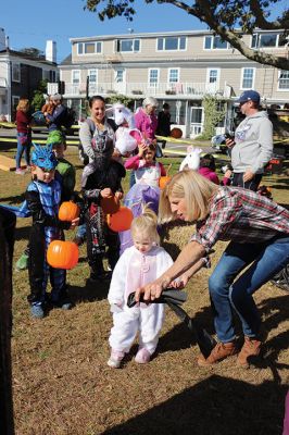 Family Fun Festival 
Families came out in record numbers to enjoy the 4th Annual Fall Free Family Fun Festival sponsored by the Mattapoisett’s Lion Club on October 19 held at Shipyard Park. Bruce Rocha of the club estimated attendance at over 400. Kids and adults alike enjoyed free face painting, bowling with pumpkins, a corn hole toss, snacks, hayrides to Ned’s Point and, yes, free pumpkins to take home. Photos by Marilou Newell and Sandra Frechette
