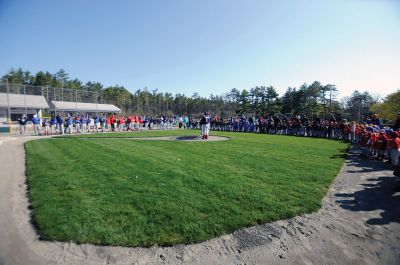 Old Rochester Little League
 The Old Rochester Little League held their parade and opening day on Saturday April 27. The festivities included the National Anthem sung by Jennel Garcia and opening pitches thrown by Police Chief’s Lincoln Miller (Marion), Mary Lyons (Mattapoisett), and Paul McGee (Rochester), as well as Fire Chiefs Thomas Joyce (Marion), Andrew Murray (Mattapoisett) and Scott Weigel (Rochester). Photos by Felix Perez.
