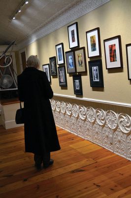 All Abstract
The Marion Art Center opening reception for its latest exhibit “All Abstract” delighted gallery-goers on March 7, with many guests remarking on how playful and different this particular show is from the MAC’s exhibits in the past. Photo by Jean Perry
