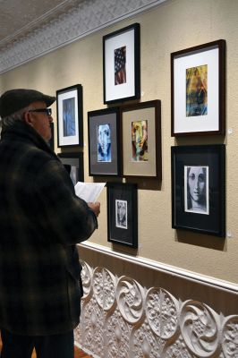 All Abstract
The Marion Art Center opening reception for its latest exhibit “All Abstract” delighted gallery-goers on March 7, with many guests remarking on how playful and different this particular show is from the MAC’s exhibits in the past. Photo by Jean Perry
