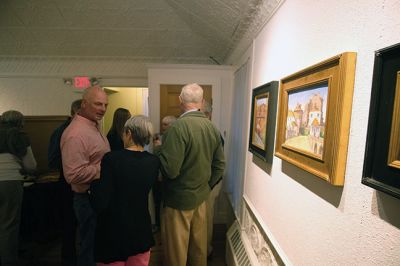 Marion Art Center
Marion Art Center visitors enjoyed the opening reception for Balance: Real and Abstract Art, featuring paintings by Betsy Payne Cook and Bess Woodward. Photos by Christina Musser
