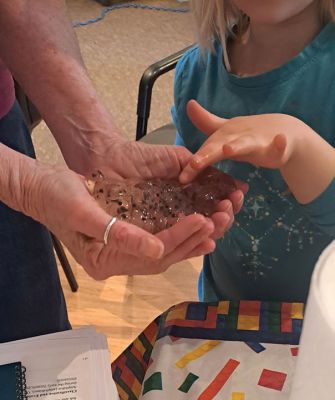 Marion Natural History Museum
On Wednesday, March 25, the Marion Natural History Museum's afterschool group investigated some of the inhabitants of the vernal pools of Marion. The students heard about the nature of these pools and why these amphibians need this temporary habitat to survive. We took a close-up look at wood-frog egg masses, green-frog tadpoles and Water Boatmen, a fun insect that has legs like oars and can move swiftly across the pool. To view all of our upcoming programs, please visit marionmuseum.org. Photos courtesy El
