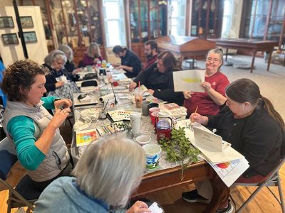 Marion Natural History Museum
On Saturday, January 10 the Marion Natural History Museum’s Nature Journaling program had a great time working with watercolors. We created color wheels and different techniques we could use to paint with watercolors. Next program is February 21 - Pen and Ink and Ink Wash. No experience necessary. To register please go to the museum’s website: www.marionmuseum.org. Photo courtesy Elizabeth Leidhold
