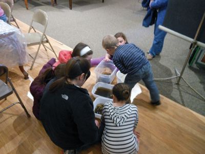 Marion Natural History Museum
Looking at Salamander eggs, playing with tadpoles, and working on a project to take home. The Marion Natural History Museum’s afterschool program had fun exploring signs of spring during our most recent after-school program. Photos courtesy Elizabeth Leidhold

