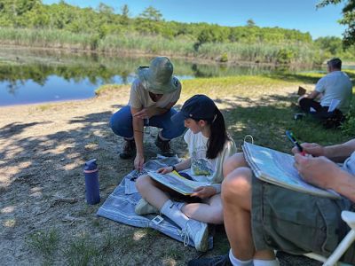 Marion Natural History Museum
The Marion Natural History Museum’s Drawing from nature program had a wonderful time drawing with the nature journal group at Washburn Park. Beautiful weather, gorgeous scenery and such a fun group of people! Thanks go to Tricia for sharing her expertise with our museum. Photos courtesy Elizabeth Leidhold
