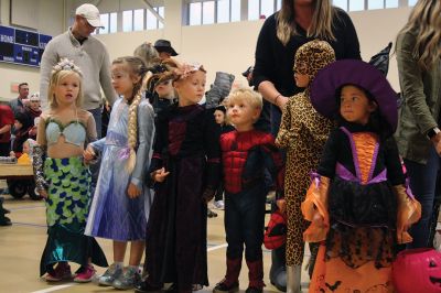 Annual Halloween Costume Contest 
The Mattapoisett Police Department’s Annual Halloween Costume Contest had spectators spinning in circles as the most creative than ever costumes paraded around the Center School gymnasium Thursday night. The costumes were such a hit, even the judges had a hard time choosing the winners of each age group. Photos by Jean Perry
