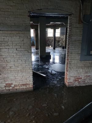 Tropical Storm Ida
Tropical Storm Ida flooded some roads and buildings, including the basement of the Marion Town House. Pictured is the rear of the Annex building basement that saw 2 to 4 inches throughout, including the front portion of the basement. According to Marion Facilities Manager Shawn Cormier, the town was fortunate not to lose any items because the basement had been emptied out the past couple of weeks for a water remediation project. Photo courtesy Town of Marion
