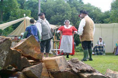 Heritage Days 2011
The Fairhaven Village Militia made their annual encampment along the Mattapoisett River on August 6, 2011, as a part of Heritage Days. The Militia demonstrated 18th century living, made beef stew, completed drills, and talked about the dentistry methods of that time period. For video of the Militia, including a cannon demonstration, visit www.Wanderer.com. Photos by Anne Kakley and Felix Perez.
