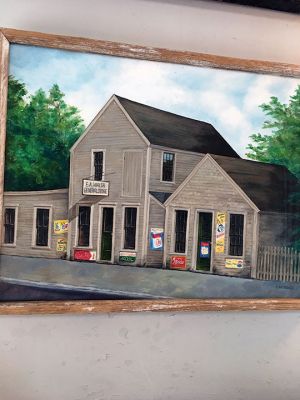 Mattapoisett Museum
The Mattapoisett Museum opened its Summer 2019 exhibit on June 27 titled “Inspiration: Time & Texture.” Local artists, including members of Center School’s third grade class, created works of art inspired by objects in the museum or of historical significance to the town. There are 12 works in the main gallery plus the students’ submission, an interpretation of Center School’s clock tower in the Museum’s carriage house. Photos by Marilou Newell

