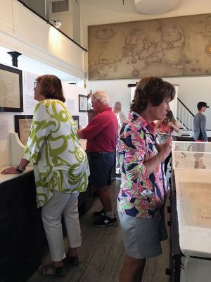 Mapping Mattapoisett
The Mattapoisett Historical Society Museum opened the season with an exhibit titled “Mapping Mattapoisett – Tracing Our Place in the World,” which brings together ancient and modern concepts of map making. The exhibit shows from now until the end of August. Photo by Marilou Newell

