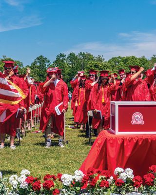 ORR Class of 2021
Saturday’s commencement exercises at Old Rochester Regional High School saw 188 members of the Class of 2021 graduate, and they and their families heard speeches from Valedictorian Katelyn Luong and Class President Bess Pierre, along with words from keynote members of the district and school administration. Cary Humphrey, who is leaving the ORR School Committee after a decade of service including his role as chairperson, handed out diplomas. Photos by Ryan Feeney
