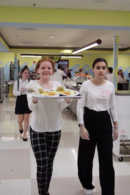 ORRJH Thanksgiving

The students of Old Rochester Regional Junior High on November 24 hosted their annual Thanksgiving banquet for the senior citizens of Tri-Town – a tradition made possible by the volunteer staff and students who spend hours decorating, cooking, serving, and cleaning up after so seniors can get a taste of the school community’s gratitude for their support. Photos by Jean Perry

