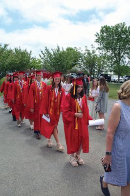 Class of 2022
Old Rochester Regional High School graduates toss their caps high into the air at the conclusion of Saturday's graduation exercises on the Mattapoisett campus. A beautiful Saturday afternoon greeted families, friends and supporters of the Class of 2022, which was led in the procession by Valedictorian Amaya McLeod, Class President Mackenzie Marie Wilson, Class Vice President John Joseph Kassabian and Class Treasurer Eddie Gonet. Photo by Mick Colageo
