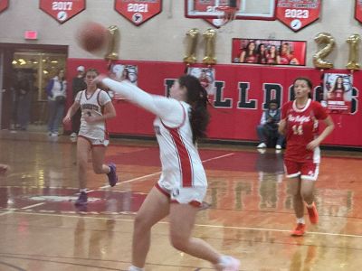 ORRHS Girls Basketball Team
The Old Rochester Regional High School girls basketball team defeated New Bedford High School, 63-31, in the Bulldogs’ Senior Night game on Thursday, February 19. Photo by Jeffrey D. Wagner
