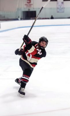 ORR Hockey
ORR Hockey beat Apponequet 5 - 0 at Driscoll arena on Wednesday, January 7th. ( right) ORR players celebrate another goal. Photos by Ryan Feeney
