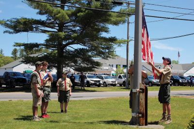 Rochester's Memorial Day
Rochester’s annual Memorial Day parade and procession lured scores of residents to the steps of Town Hall on Sunday to honor our fallen. Trent Crook of Boy Scout Troop 31 read the Gettysburg Address, and Madeline Dugas read the Governor’s Proclamation. Photos by Jean Perry
