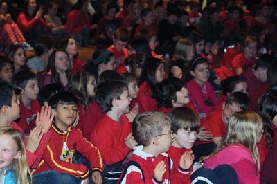 National Wear Red Day
February 7 was National Wear Red Day, and the students at the Sippican School assembled for their monthly all-school meeting decked out in red in support of the American Heart Association’s “Go Red for Women” raising awareness of the threat of heart disease for women. Sippican students raised a whopping $1,025 for the American Heart Association. Photo by Jean Perry
