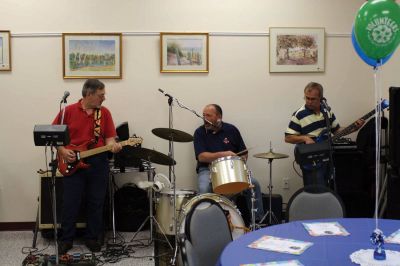 Recognizing Volunteers
The Rochester-based band The Relics performed at Rochester Council on Aging's Volunteer Appreciation Luncheon on Friday, May 29. (Left to right: Kenny Daggett, Gary LaBoa and Wayne Kilanowich.) Photo by Adam Silva
