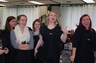 No-Shave November
Cosmetology students at Old Colony gave five Rochester Police officers a shave and a haircut on November 30, marking the end of No-Shave November. The officers raised over $1,500 letting their facial hair grow out, a no-no for the rest of the year for the officers. The funds will benefit Home Base, a charity that serves soldiers returning from combat with PTSD. Photos by Jean Perry
