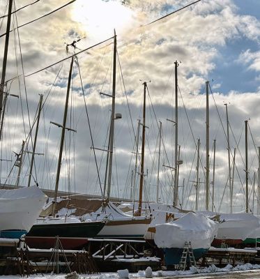 Snowstorm
The day after a snowstorm. Boats, snow, and the sky. Photo by Ruth A. Griffin
