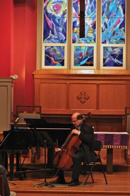 South Coast Chamber Music
The South Coast Chamber Music Society performed selections from Schnittke, Schubert and Brahms during their performance at St. Gabriel’s Church on Saturday evening, March 3. The Show was also included a lecture about the composer prior to the concert and was attended by about seventy people. The South Coast Chamber Music Society will return to St. Gabriel’s Church on March 31 for a concert entitled, Fresh Breeze.  Photo by Robert Chiarito
