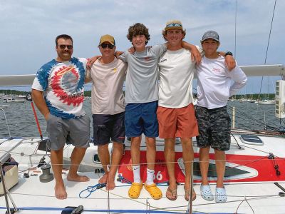 Salty 100 Regatta
Salty 100 regatta, raced August 27-28 from Marion harbor beyond Point Judith, Rhode Island, and back.
