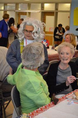 Seniors Appreciation at Center School
One of the highlights of the third-grade school year, students dressed up as famous Americans and treated senior citizens from the Council on Aging to a senior citizen appreciation breakfast the morning of June 6. The third-graders sang patriotic songs like the Star-Spangled Banner and My Country ‘Tis of Thee, dressed as the American figure of their choice. Photo by Jean Perry
