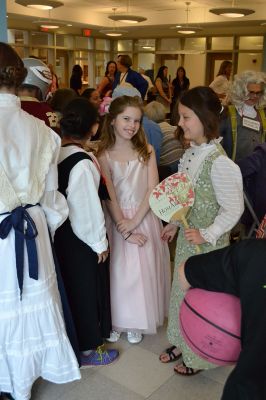 Seniors Appreciation at Center School
One of the highlights of the third-grade school year, students dressed up as famous Americans and treated senior citizens from the Council on Aging to a senior citizen appreciation breakfast the morning of June 6. The third-graders sang patriotic songs like the Star-Spangled Banner and My Country ‘Tis of Thee, dressed as the American figure of their choice. Photo by Jean Perry
