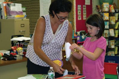 Sippican School Open House
Sippican School students had the chance to meet their teachers and discover their classrooms on August 31, the final day of school vacation. Each teacher devised their own scavenger hunt for the kids that helped the students discover their classrooms. Some older students were eager to find their desks and begin stocking them with brand new school supplies in anticipation of the big day. Photos by Jean Perry

