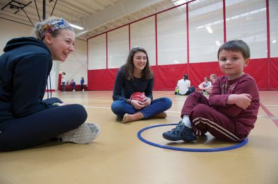 Special Olympics Young Athletes
Roughly 120 Tabor Academy students volunteered on January 10 to assist with the school’s first session of the Special Olympics Young Athletes™ program held at Tabor. The program offers children ages 3-7 with intellectual and developmental disabilities opportunities to engage in physical activities vital to mental and physical growth. Spearheaded by Math teacher Tim Cleary and Tabor senior Molly Bent, sessions continue January 17 to March 6 (no session February 7) at 2:00 pm at the Fish Center for Athletics 
