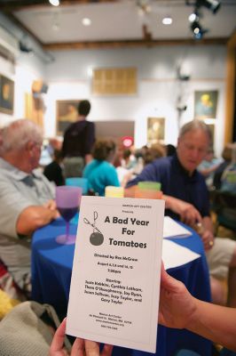 A Bad Year for Tomatoes
The Marion Art Center’s hilarious production of “A Bad Year for Tomatoes” opened on August 6, starring Myra Marlowe, Jay Ryan, Suzie Kokkins, Suzy Taylor, Susan Sullivan, Thom O’Shaughnessy, and Gary Taylor. The show continues on August 14-15. Photos by Colin Veitch
