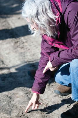 Trackers
Valerie and Nick Wisniewski from Walnut Hill Tracking and Nature Center presented an informative slide show at The Marion Natural History Museum on March 12, 2011. The group then went for a walk at Washburn Park in Marion and pointed out several animal tracks. Photo by Felix Perez.

