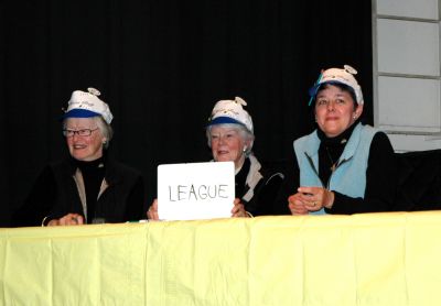 Lizzie T's Spelling Bee
Elizabeth Taber Library's First Annual Lizzie T's Spelling Bee. March 8, 2007
Team: The Write Stuff; Nancy F. Braitmayer, Sheila P. Converse, & Betsy McGowan
