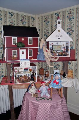 Marion Holiday Tour
With a theme of Handys Toy Shoppe,the ladies of the Sippican Womans Club will present their 20th Annual Holiday House Tour from 10:00 am to 4:00 pm on Saturday, December 9, 2006, rain or shine. The tour begins at Handys Tavern, 152 Front Street in Marion. Tickets for the tour cost $15 in advance and are available at the Marion General Store, Isabelles and the Bookstall, all in Marion. (Photo courtesy of Dorothy Rasmussen).

