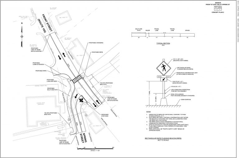 Three Options for Bike Path Crossing